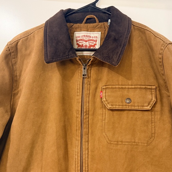 New Levi’s jacket Men's Cotton Canvas Zip-Front Utility Size M New with tag - Picture 7 of 14